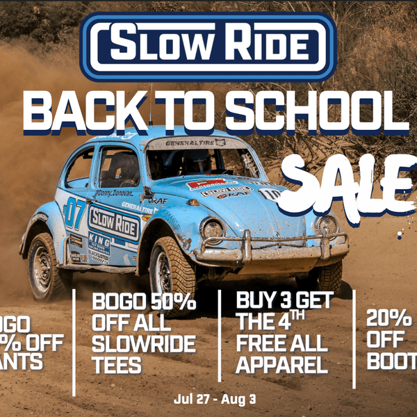 SlowRide Back to School In-Store Sale Details