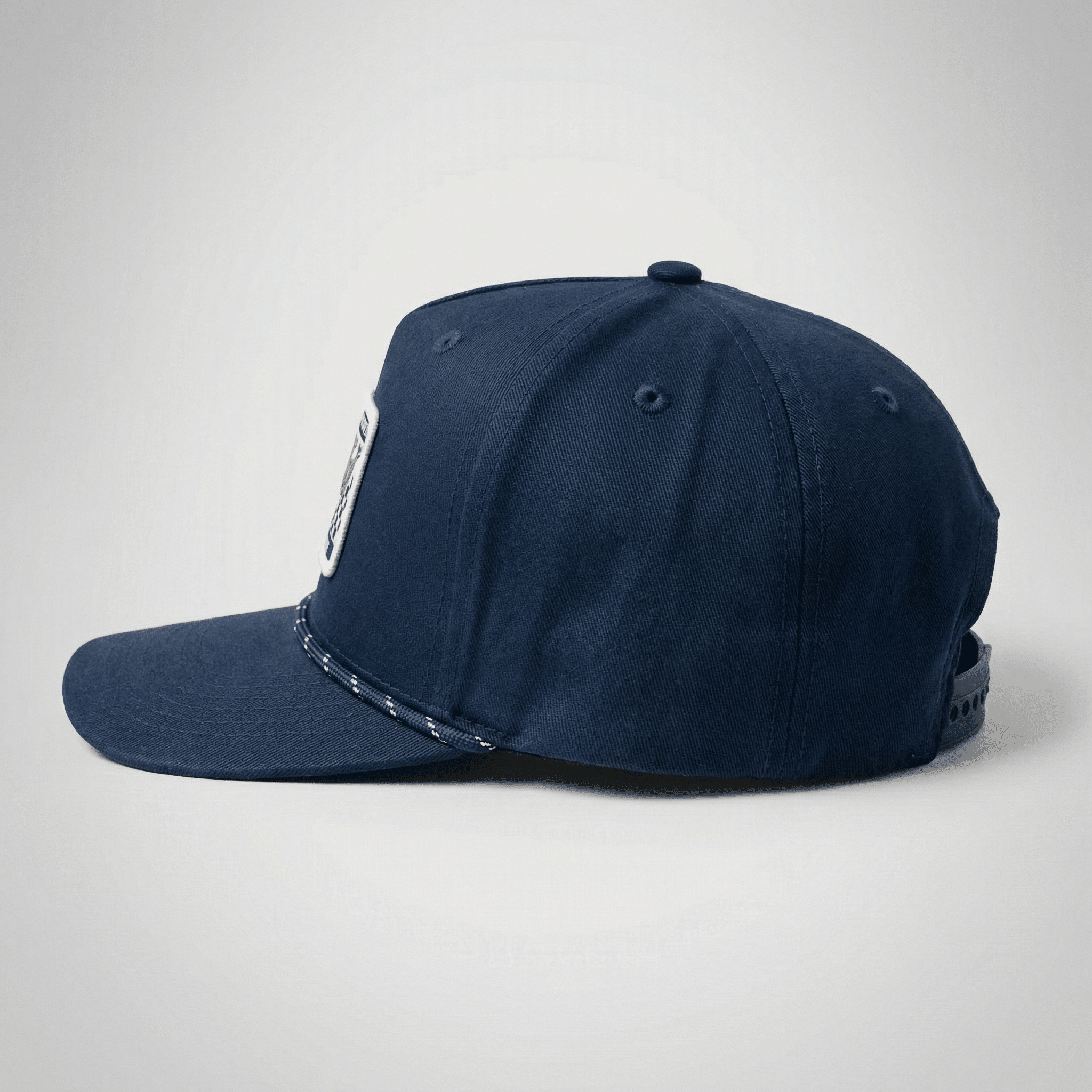 Check Patch Structured Canvas Hat - Slow Ride