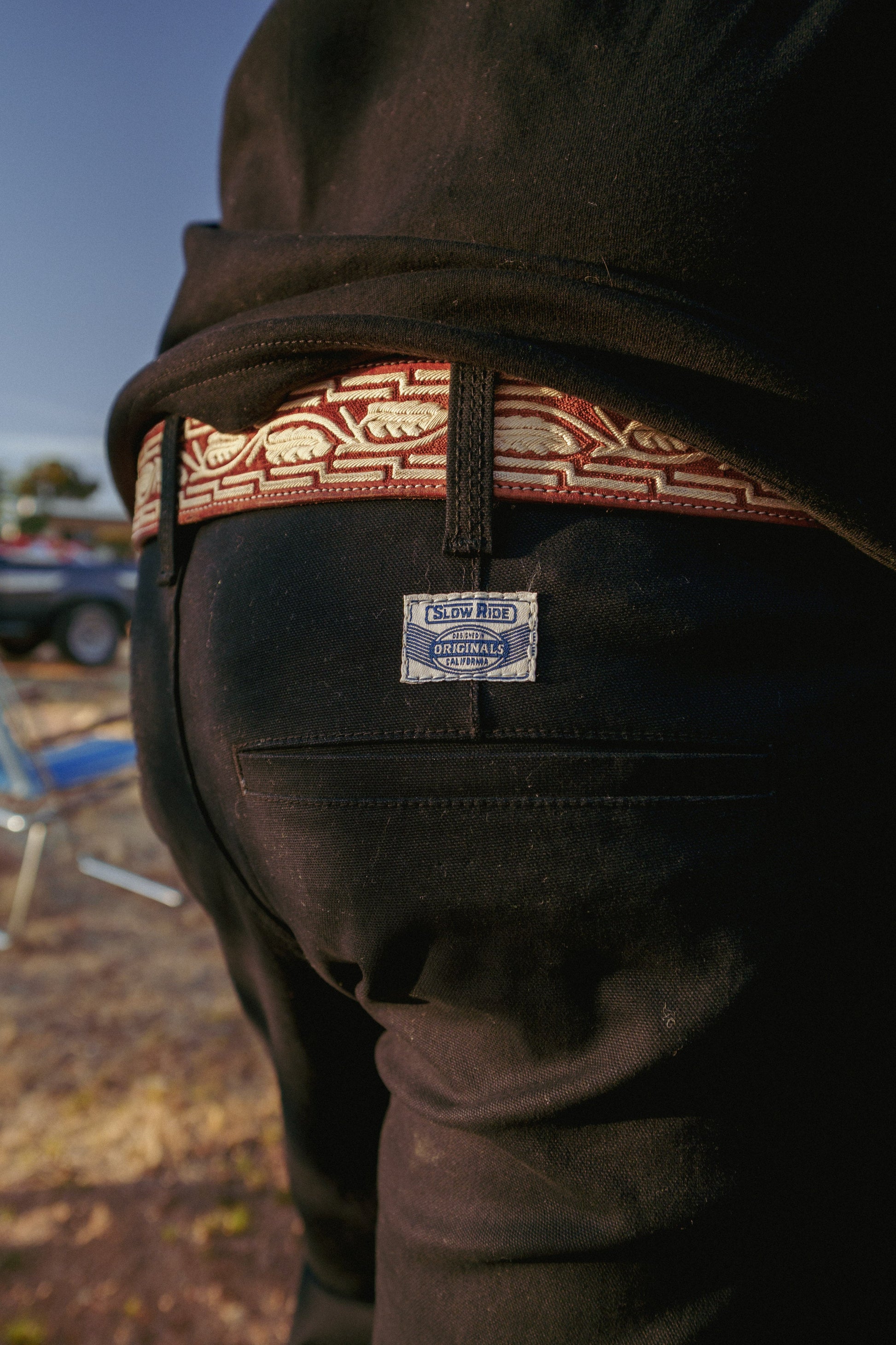 Chino Work Pant Black - Slow Ride