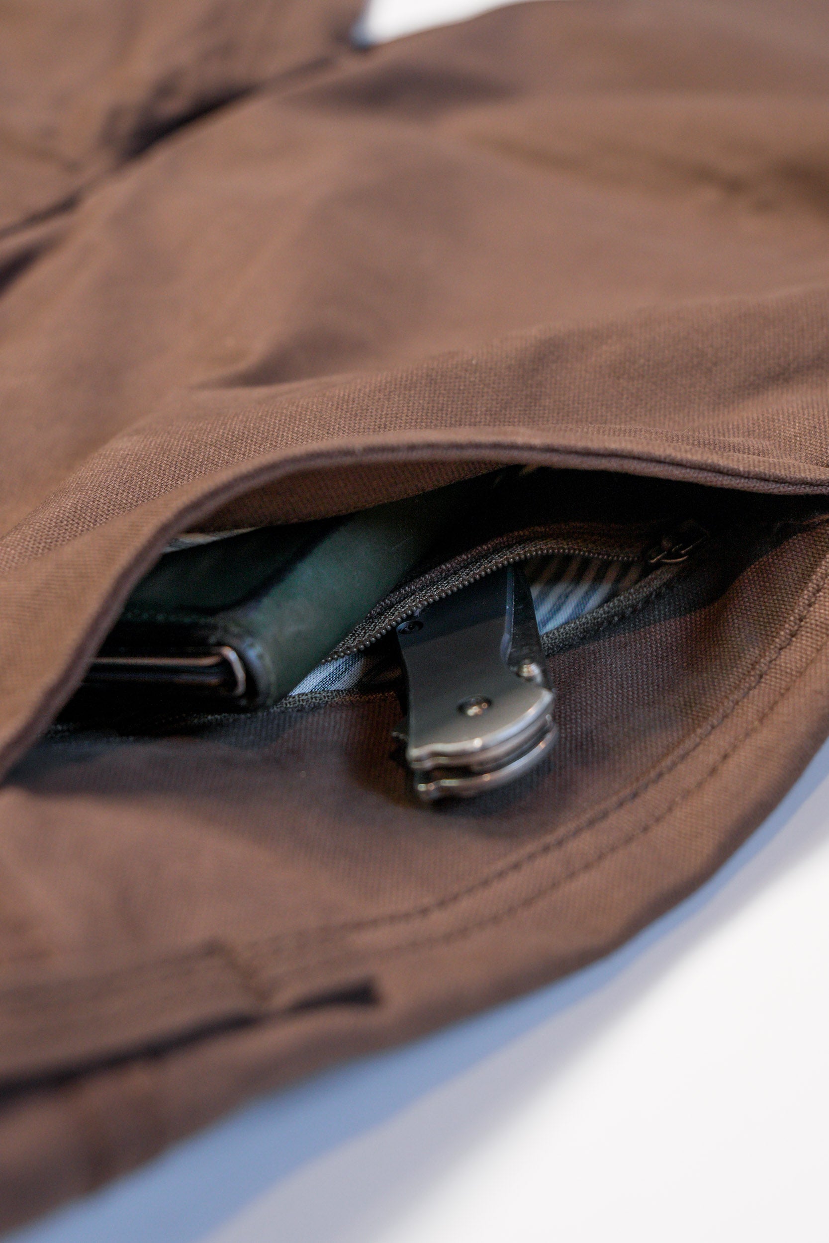 Chino Work Pant Brown - Slow Ride