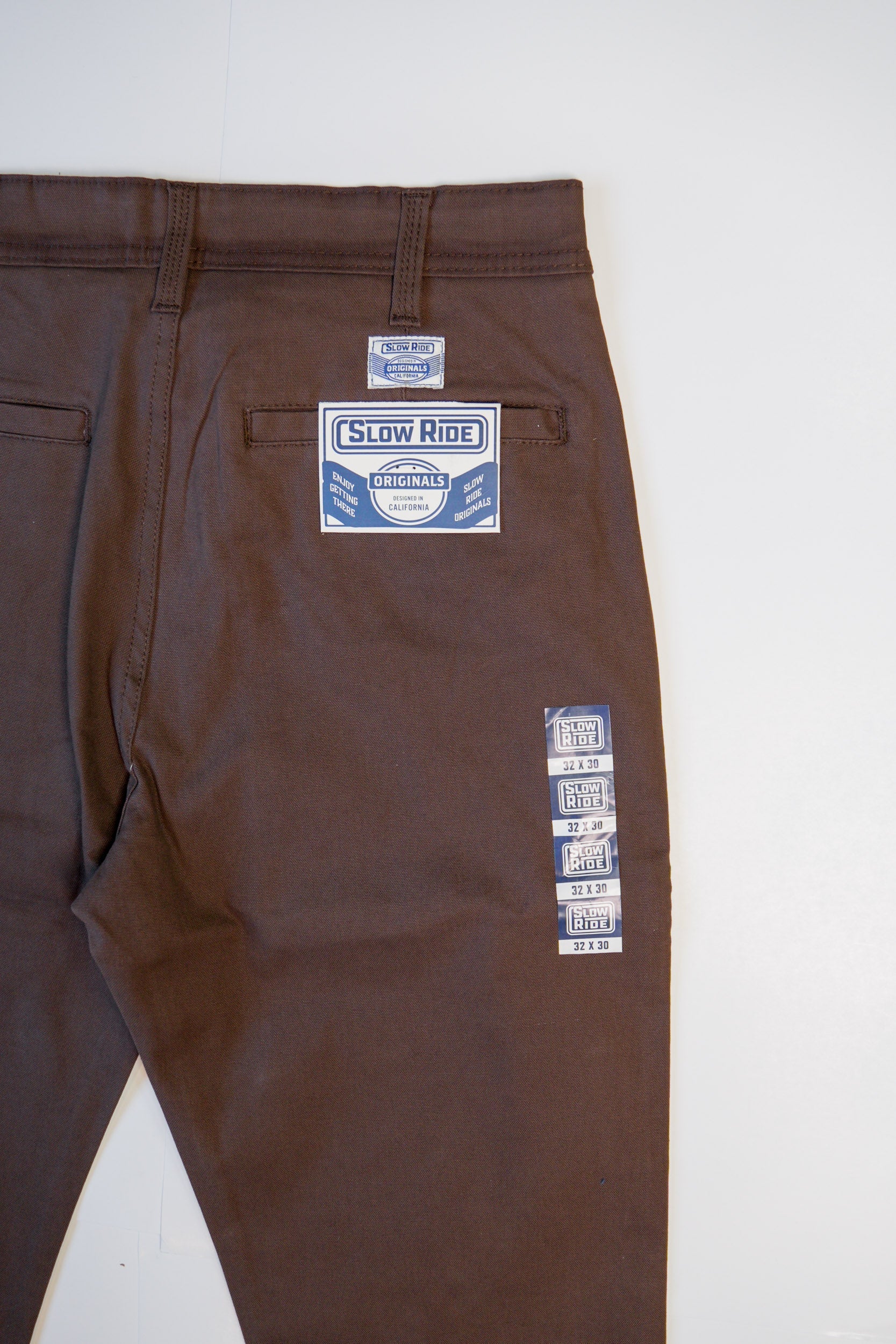 Chino Work Pant Brown - Slow Ride