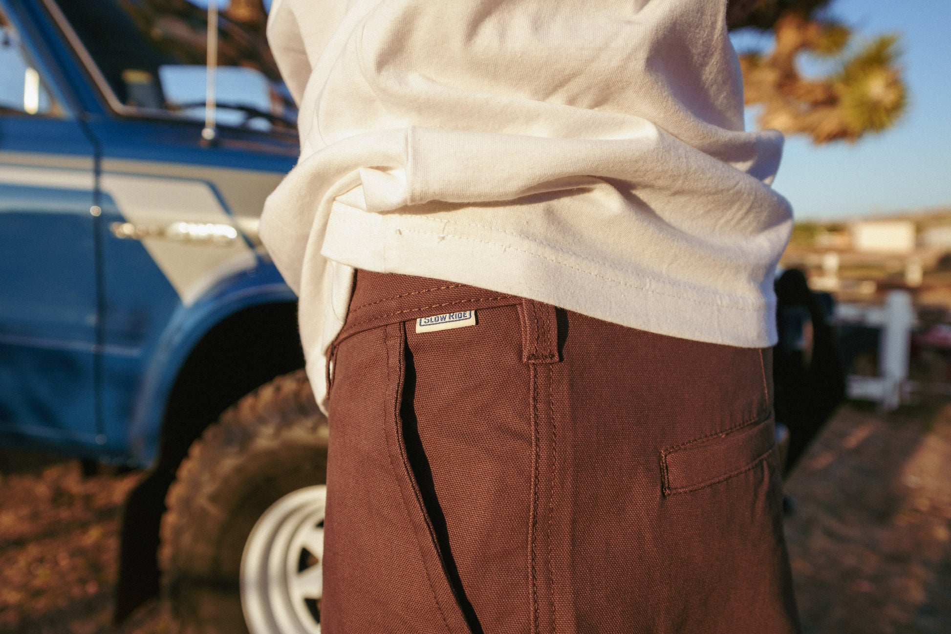 Chino Work Pant Brown - Slow Ride