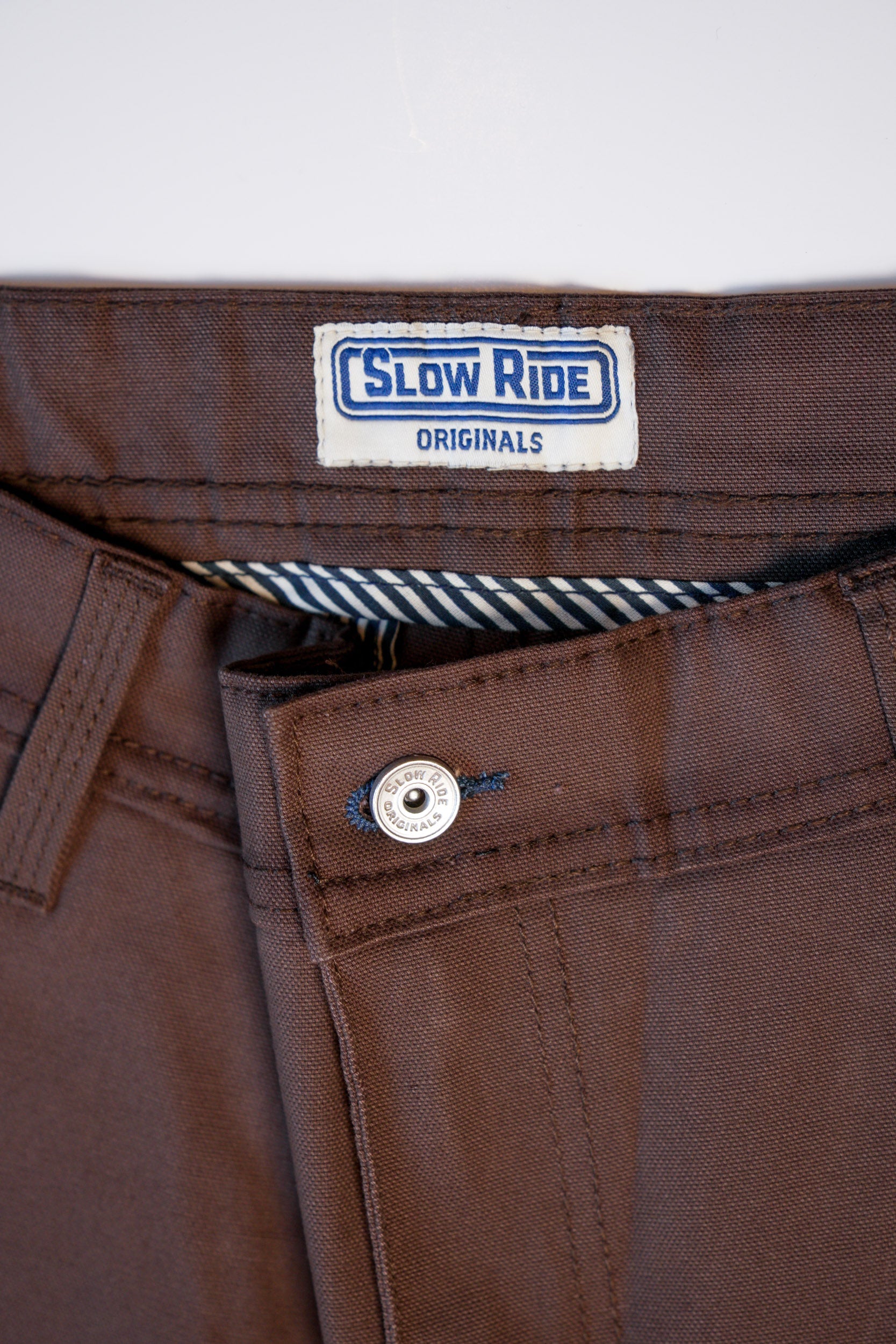 Chino Work Pant Brown - Slow Ride