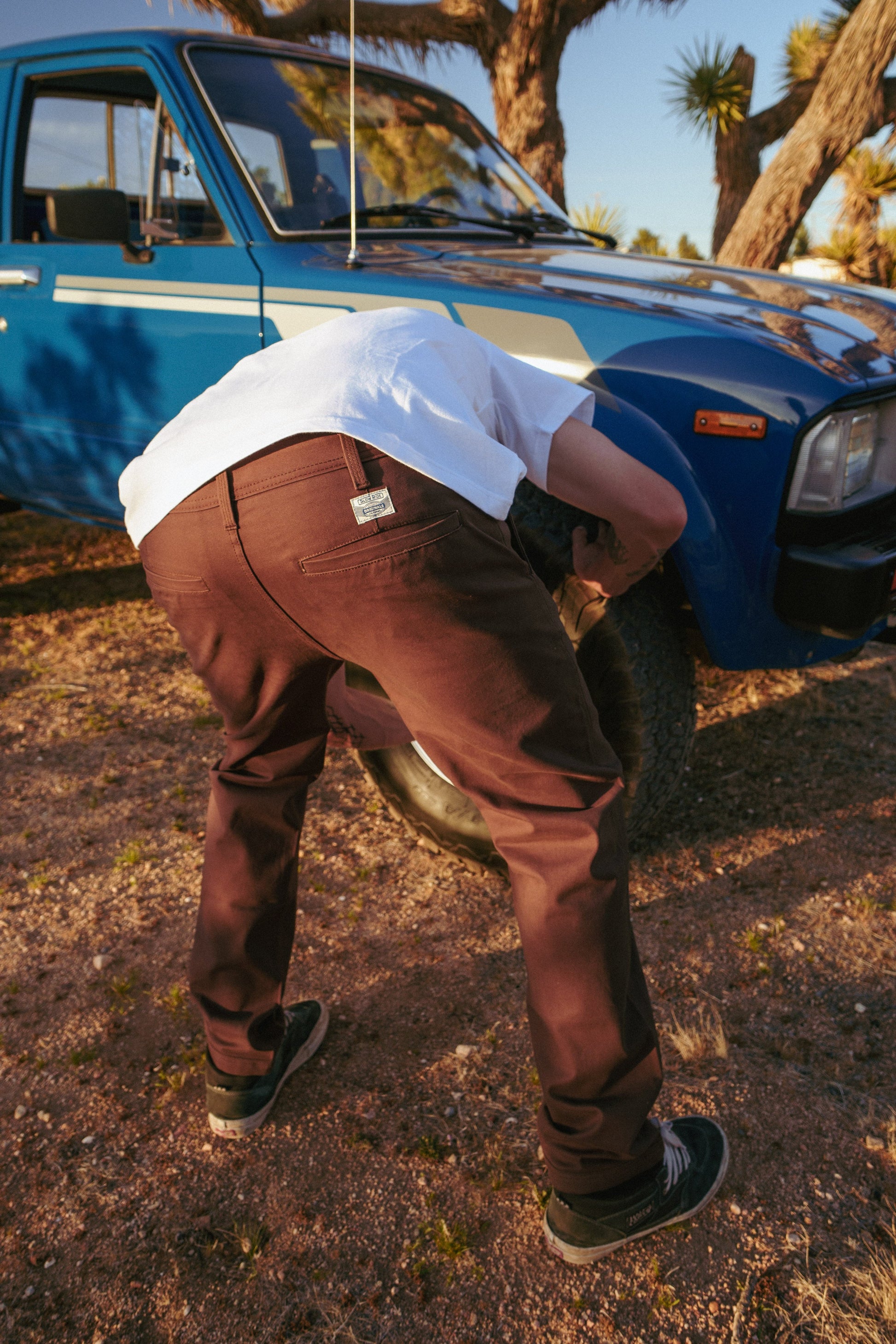 Chino Work Pant Brown - Slow Ride