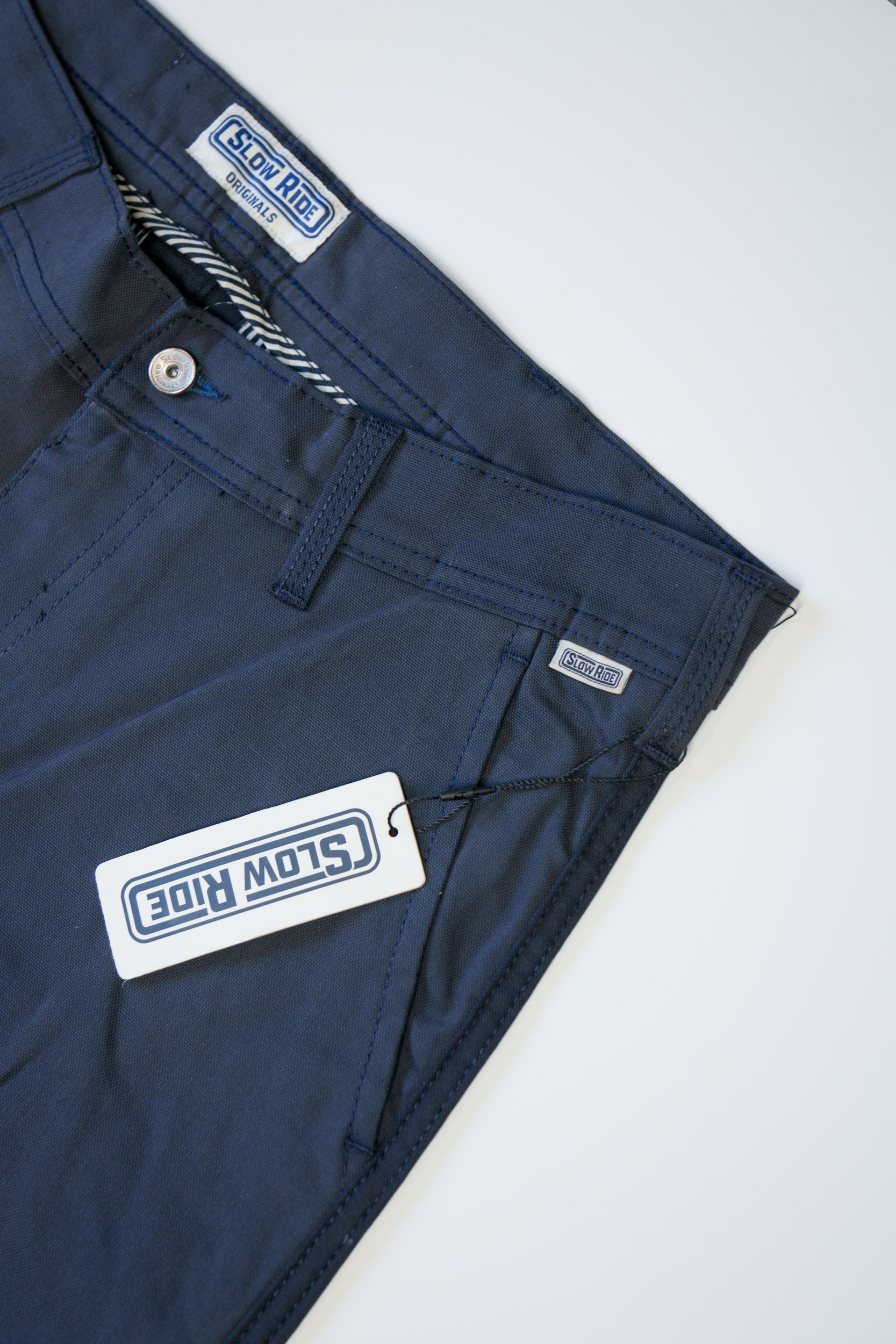 Chino Work Pant Vintage Navy - Slow Ride