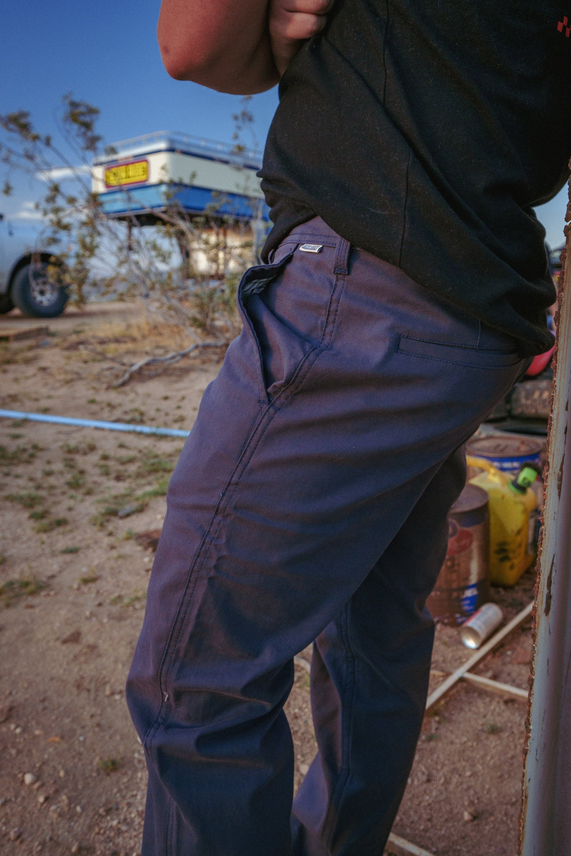 Chino Work Pant Vintage Navy - Slow Ride