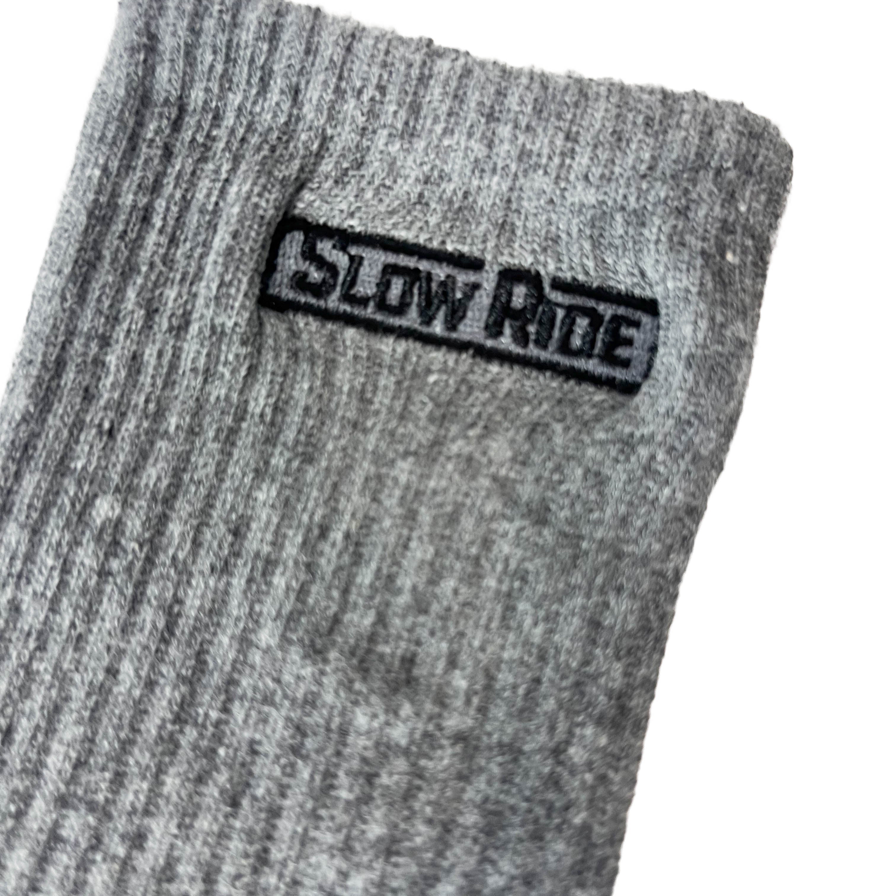 Embroidered Wheelin' Sock - Slow Ride
