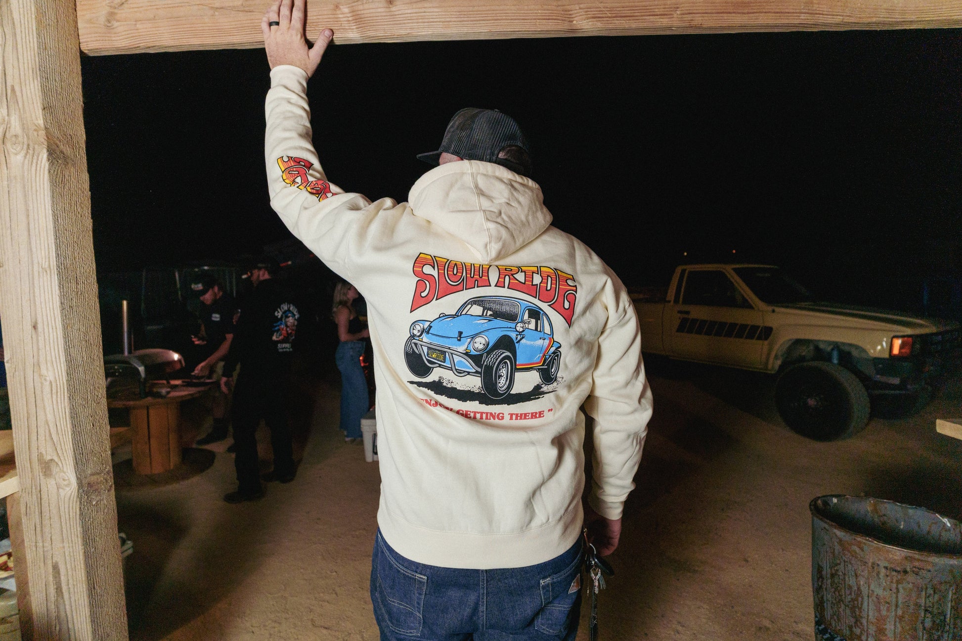 Enjoy Baja Hoodie (Off - White) - Slow Ride