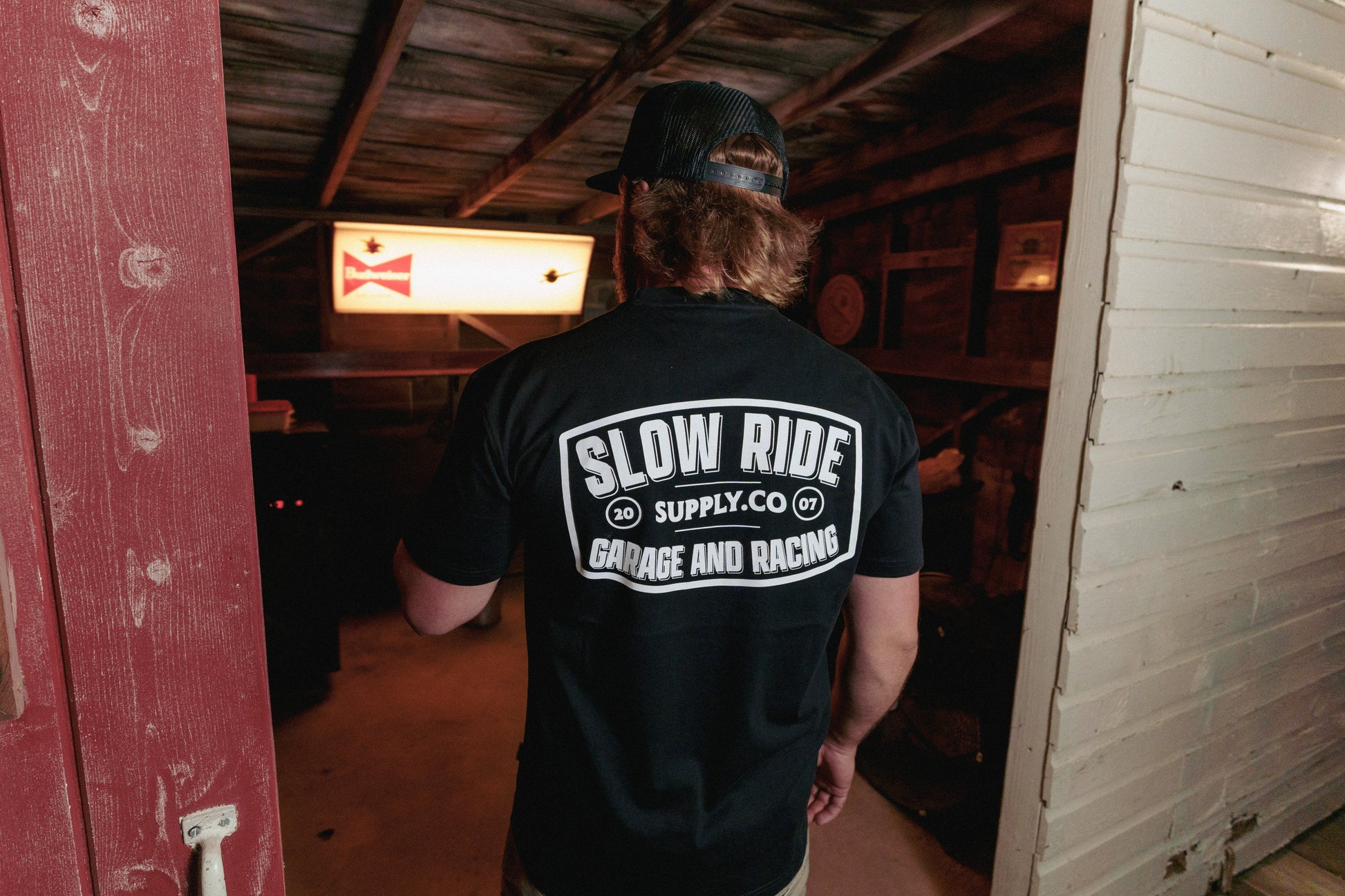 Garage and Racing Heavy Tee (Forest) - Slow Ride