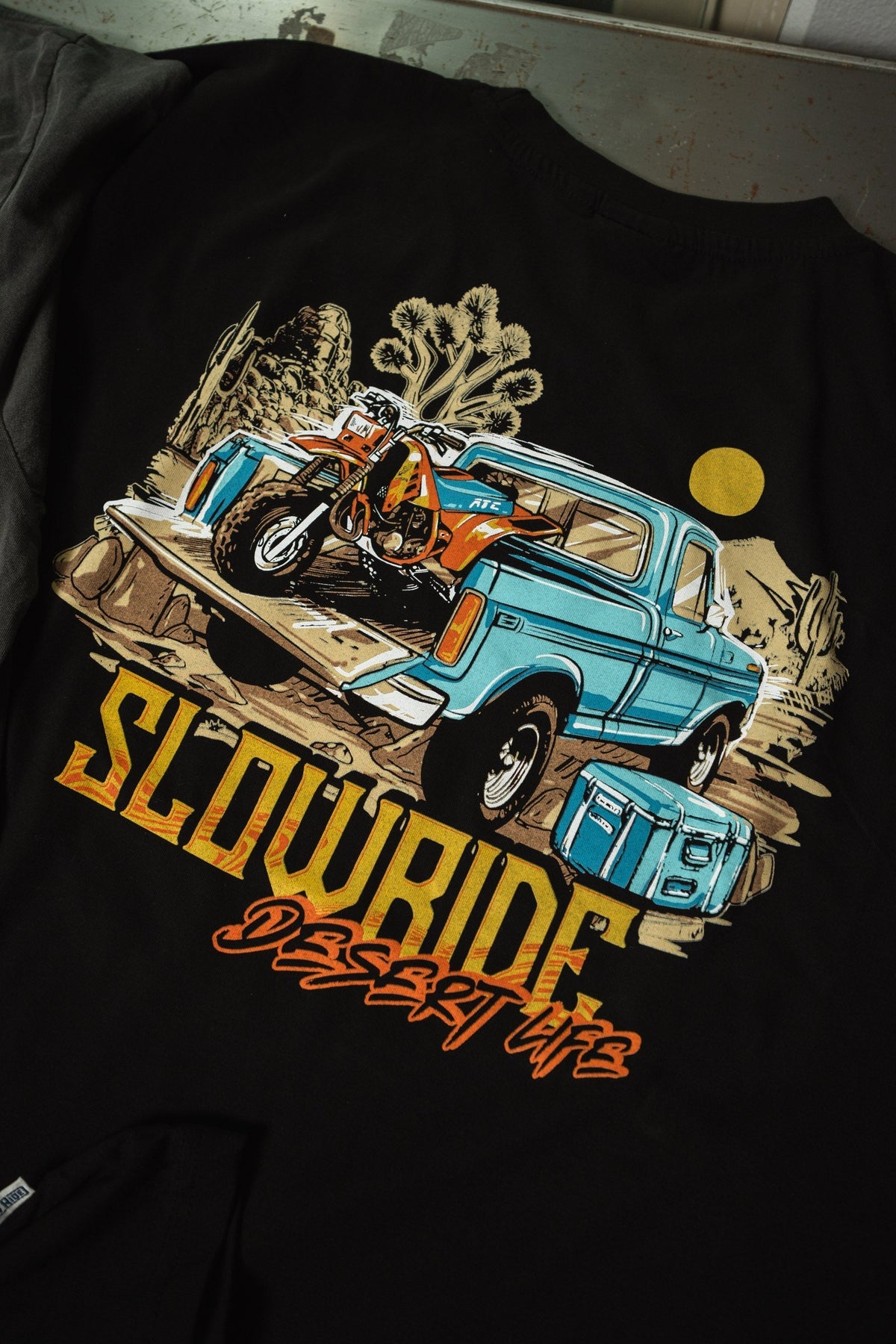 Mojave Run Heavy Tee - Slow Ride