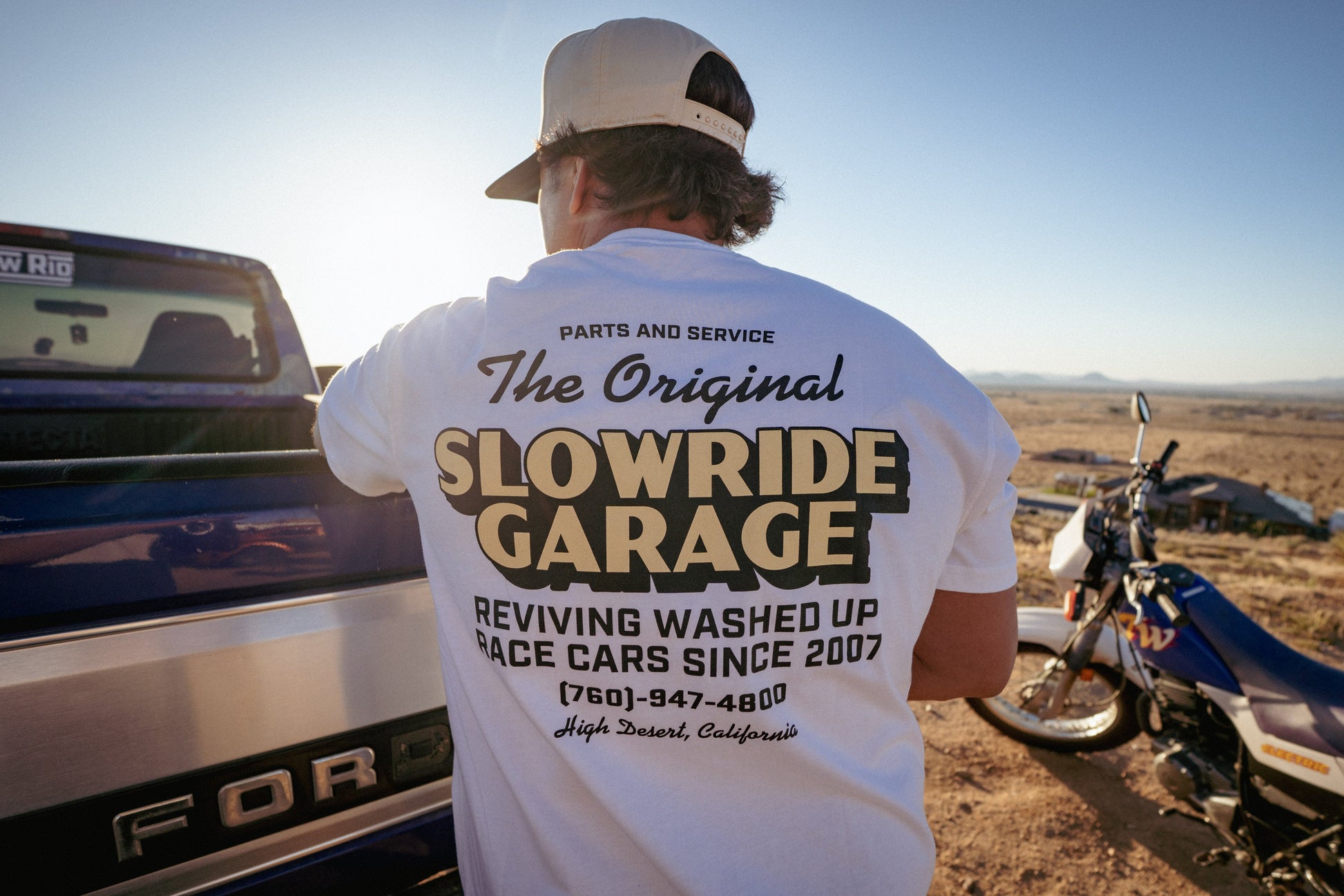 Parts & Service Tee (White) - Slow Ride