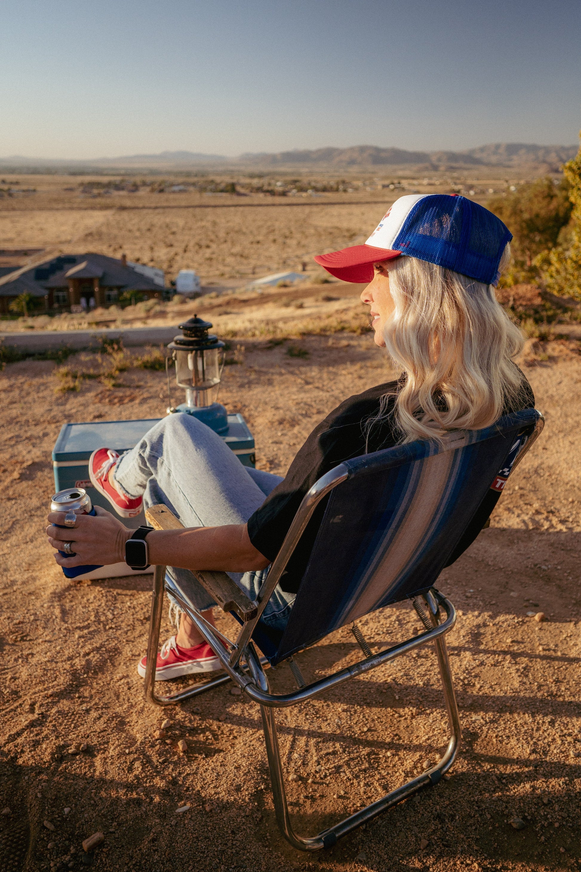 Patriot Foam Trucker Hat (Red/White/Blue) - Slow Ride