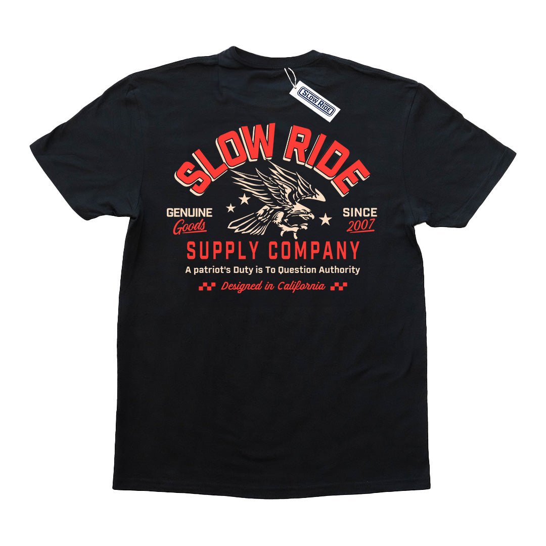 Patriot Tee (Black) - Slow Ride