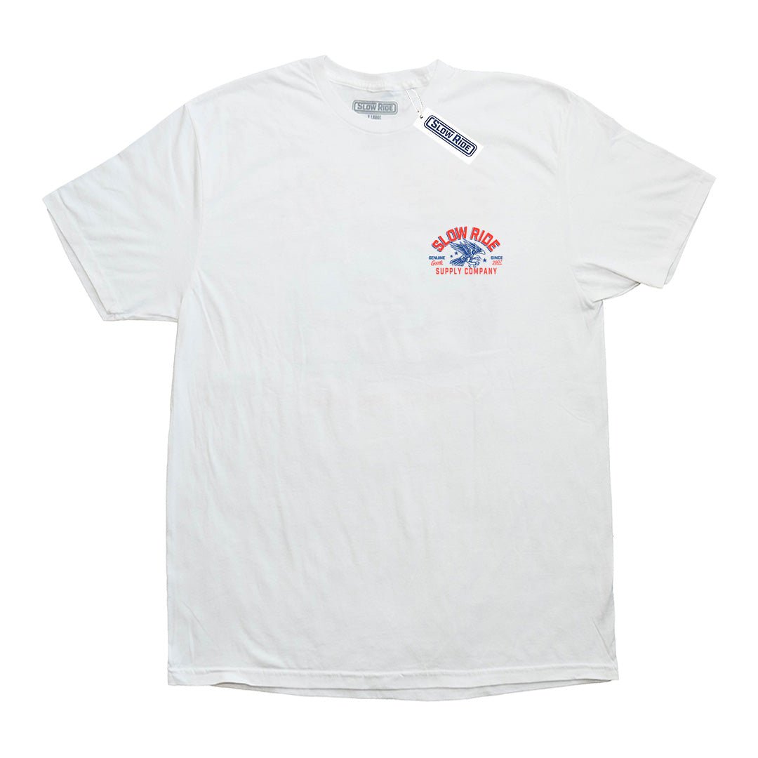 Patriot Tee (White) - Slow Ride