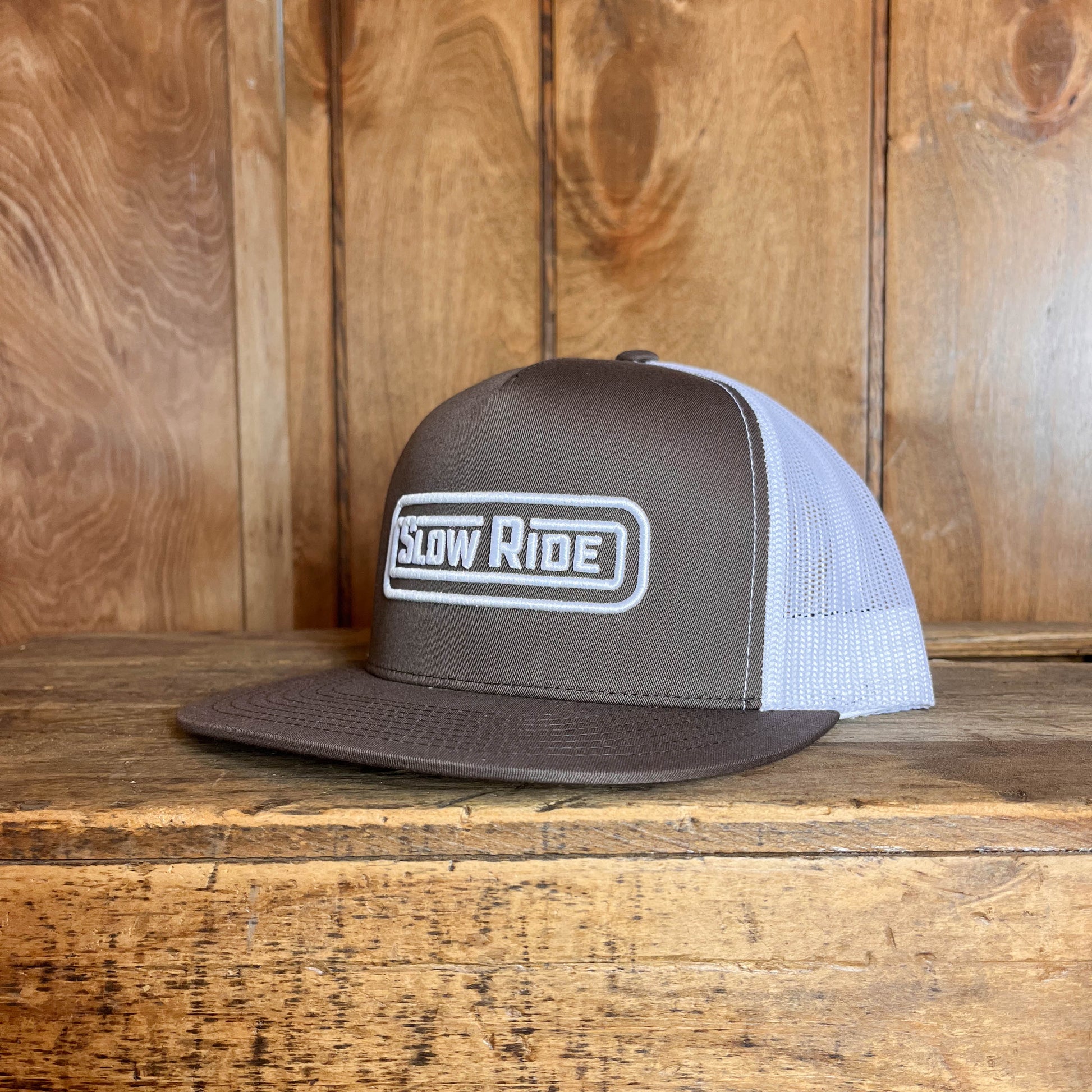 Radio Mesh Snapback (Brown/White) - Slow Ride