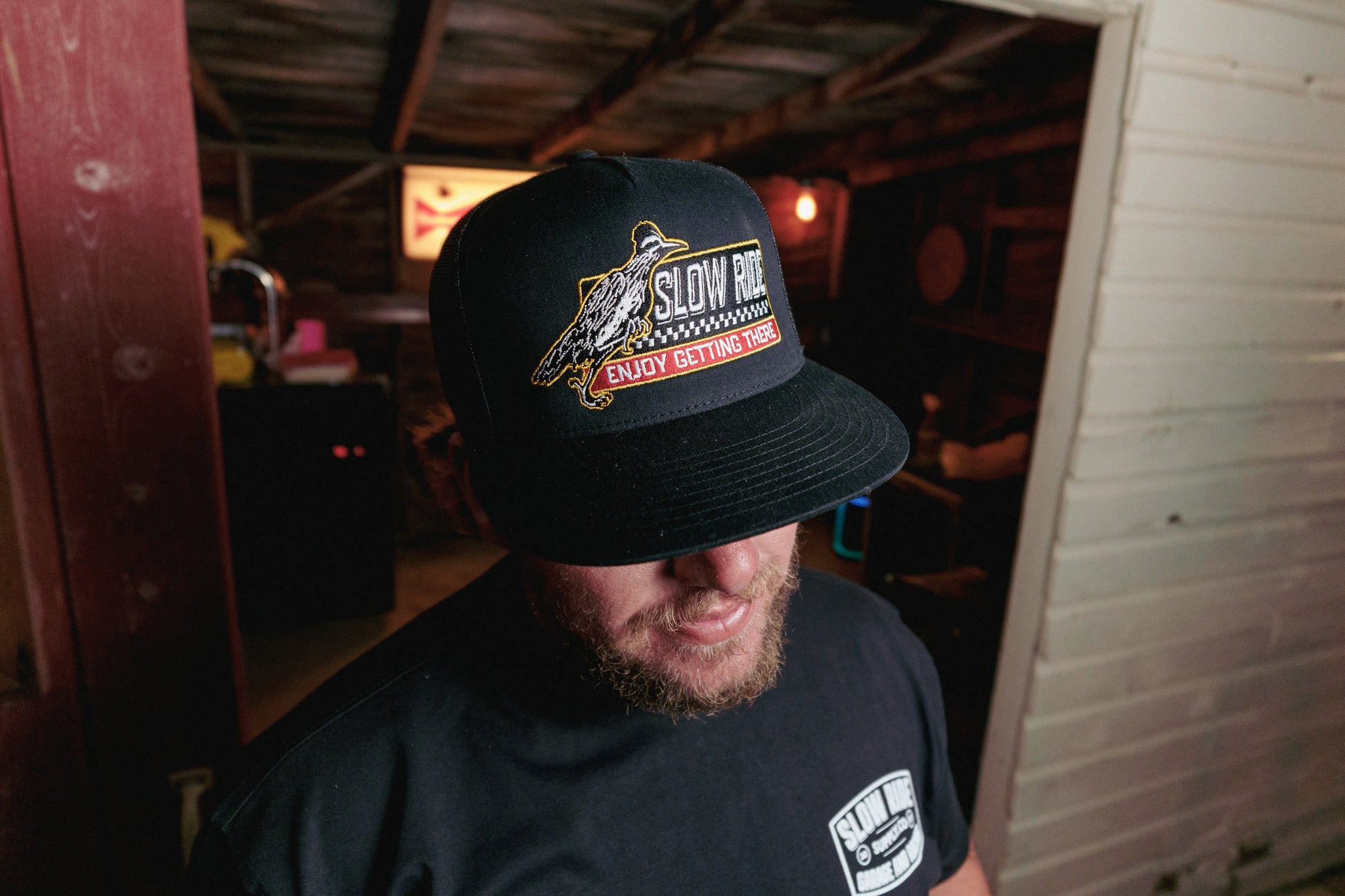 Roadrunner Mesh Snapback (Black) - Slow Ride