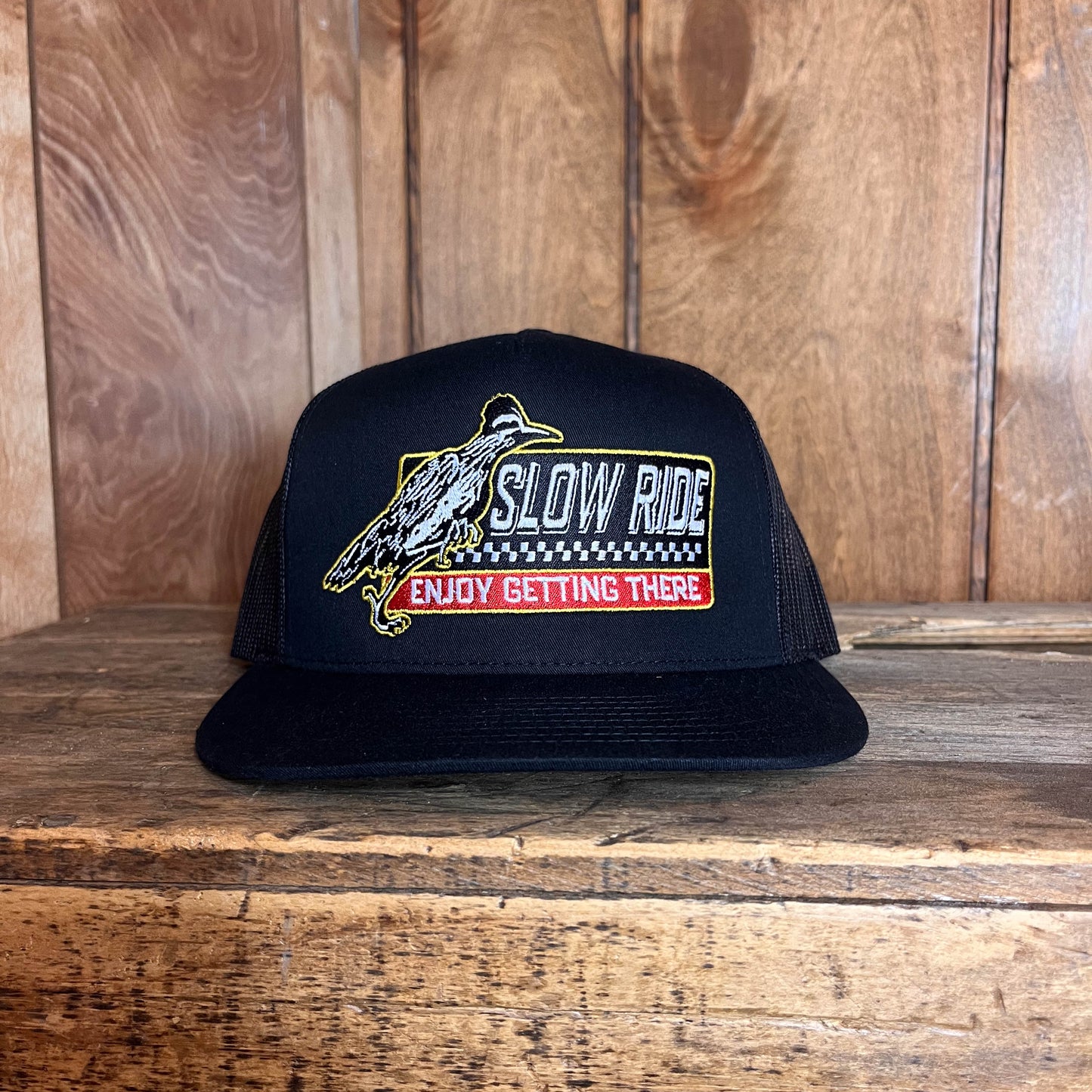 Roadrunner Mesh Snapback (Black) - Slow Ride
