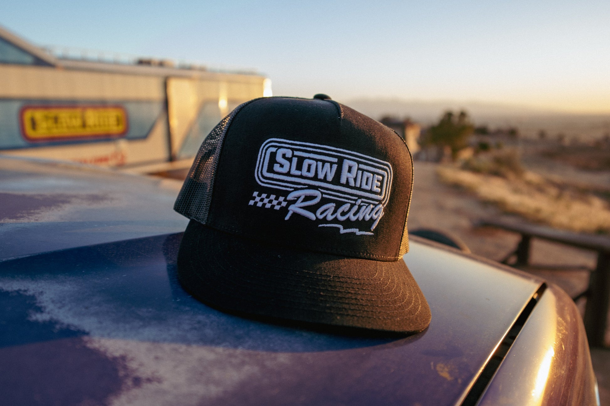 Slow Ride Racing Snapback (Black) - Slow Ride