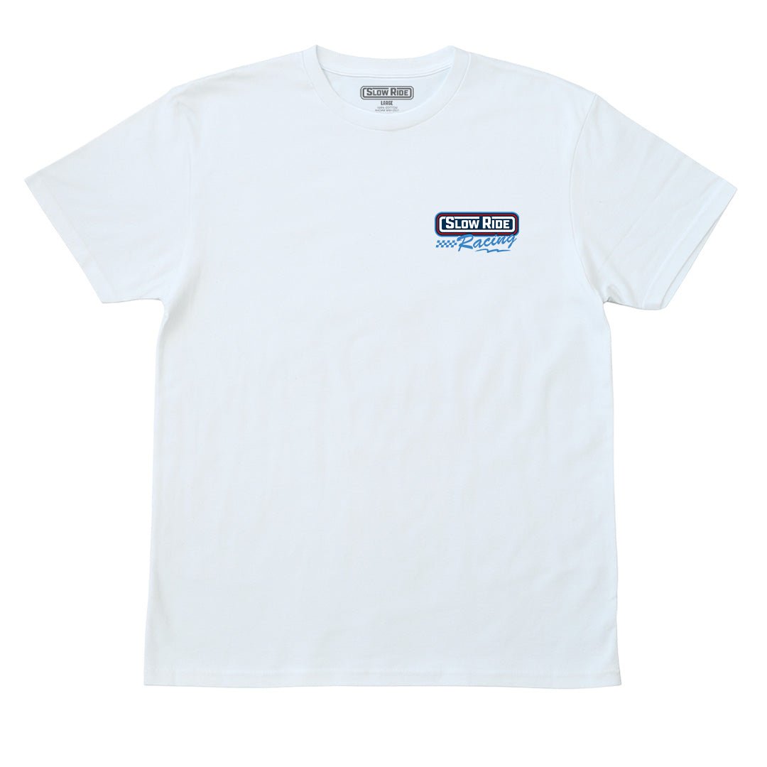 SlowRide Racing Tee (White) - Slow Ride