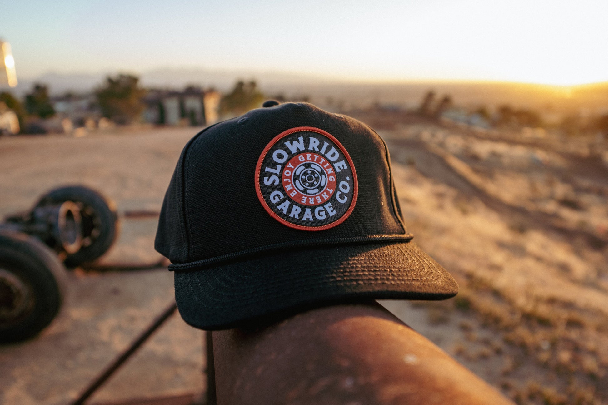 Space Wheel Hat (Black) - Slow Ride