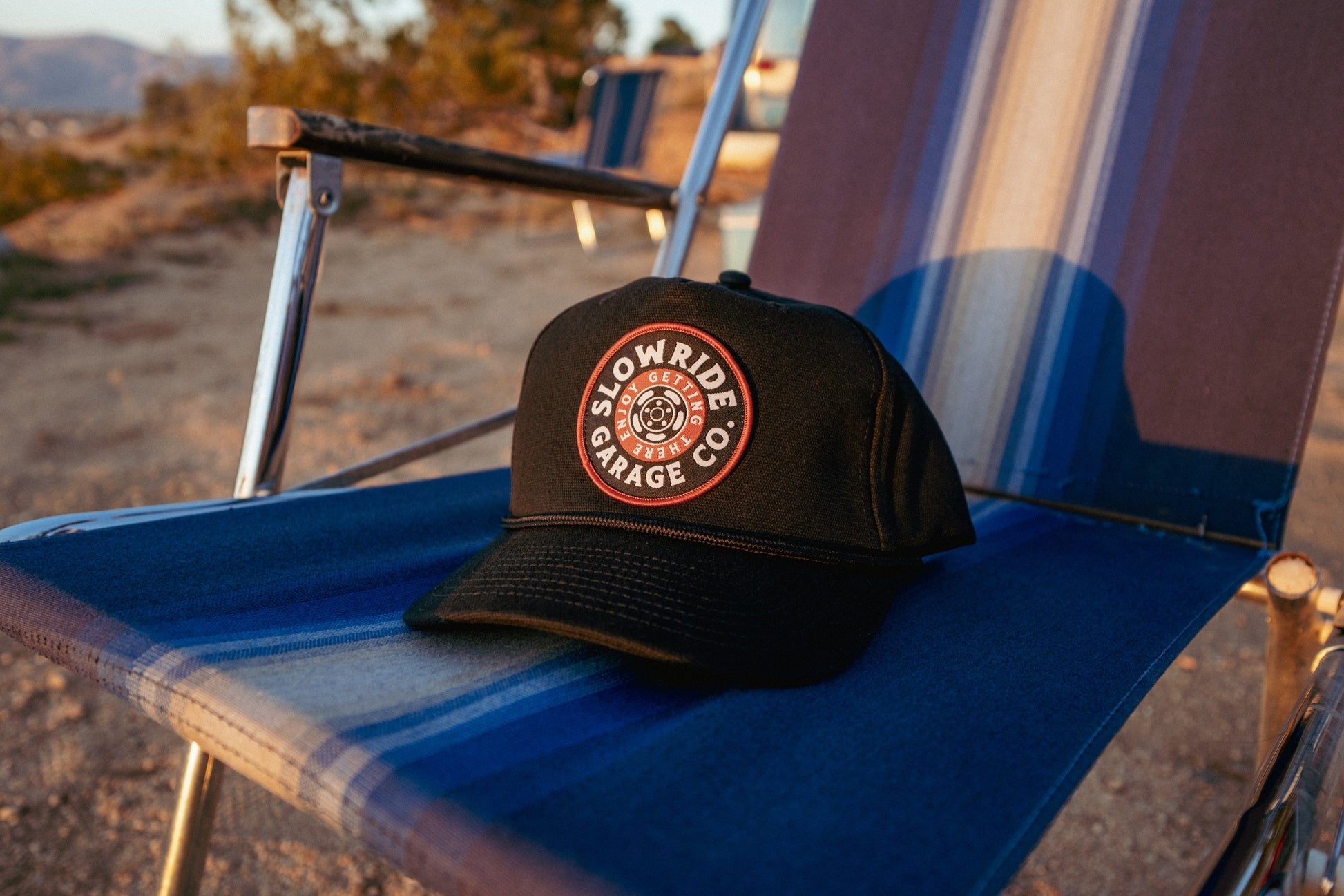Space Wheel Hat (Black) - Slow Ride