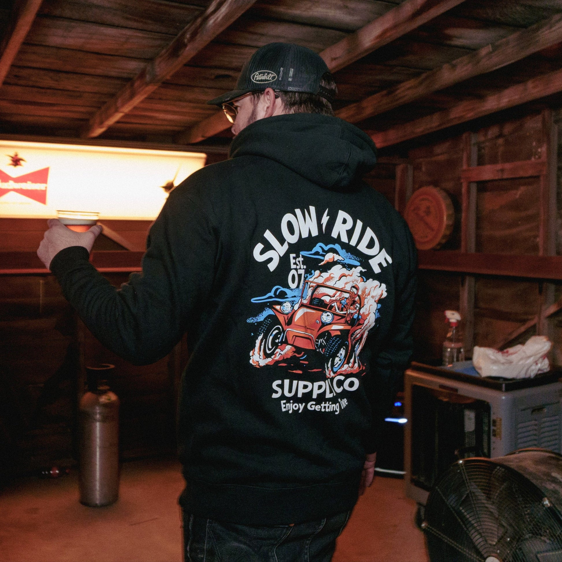 Sportster Hoodie (Grey) - Slow Ride