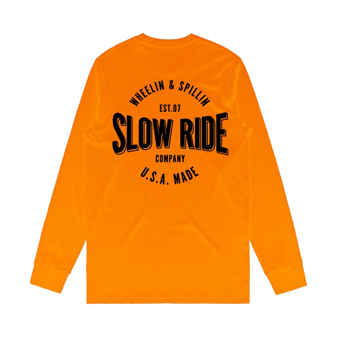 USA Made L/S Safety Tee - Slow Ride