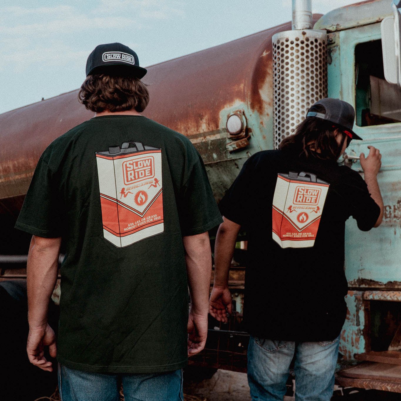 Gas Can Tee (Black) - Slow Ride