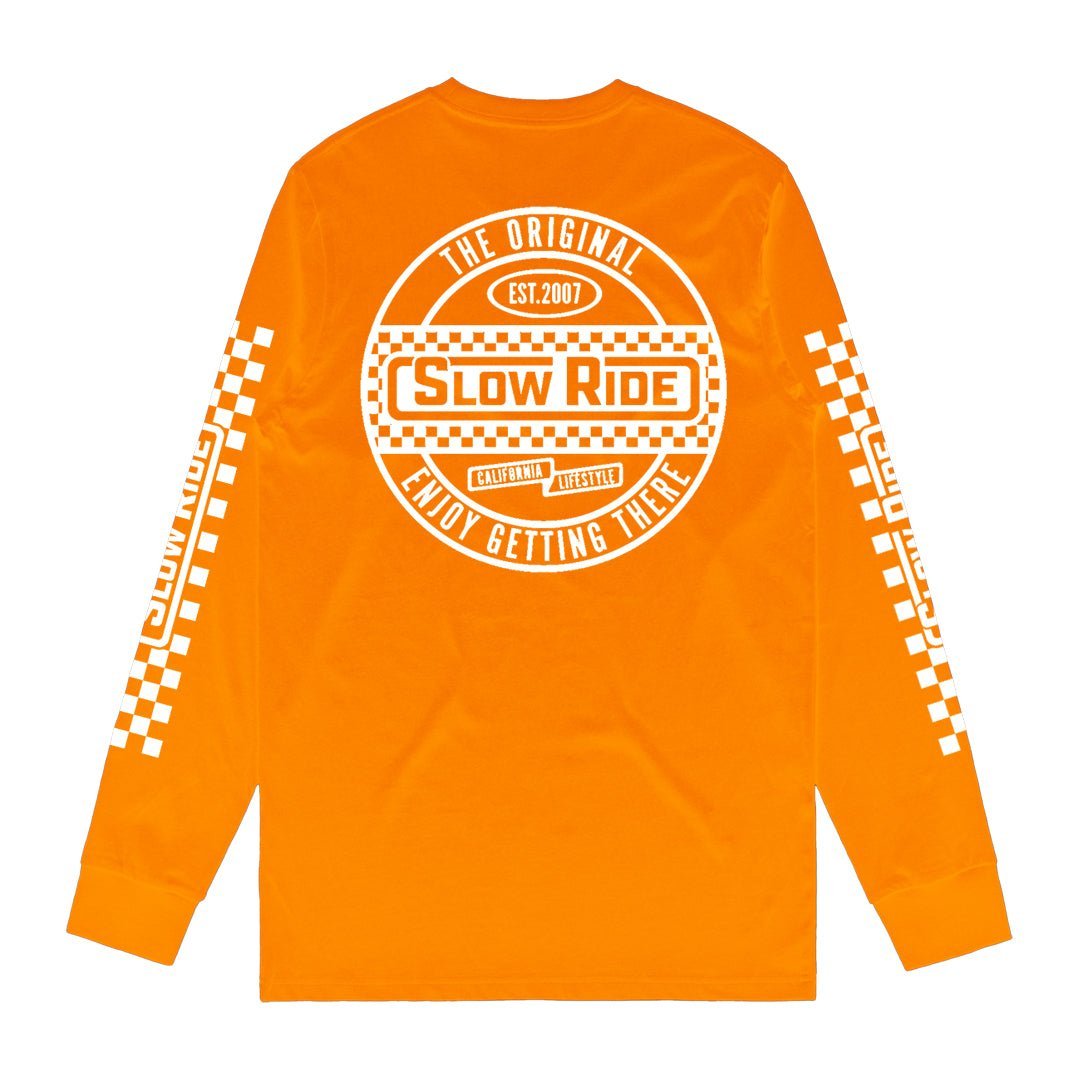 L/S Checkered Tee (3 Colors) - Slow Ride