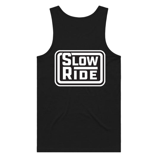 Radio Stacked Tank Top (Black) - Slow Ride