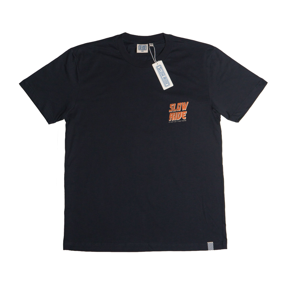 Back of Road Trip Black Tee, Blank back - Slowride Supply - vintage racing apparel from Slowride Supply