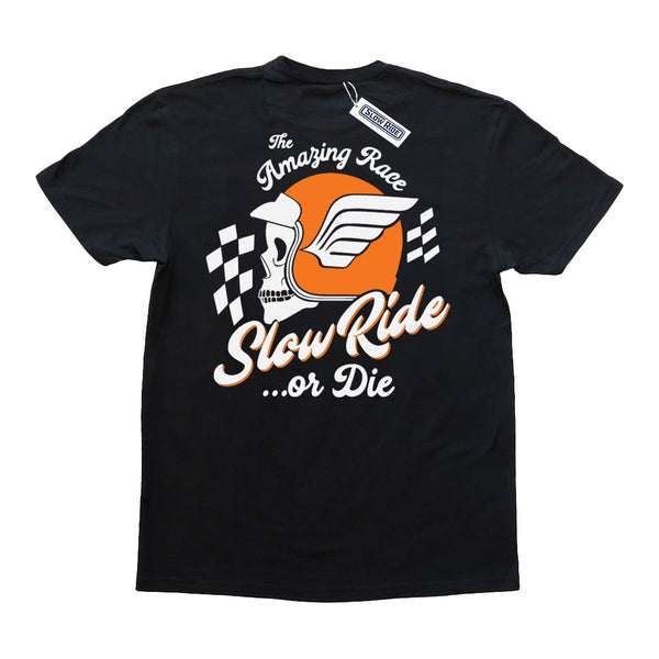 Amazing Race Tee (Black) - Slow Ride