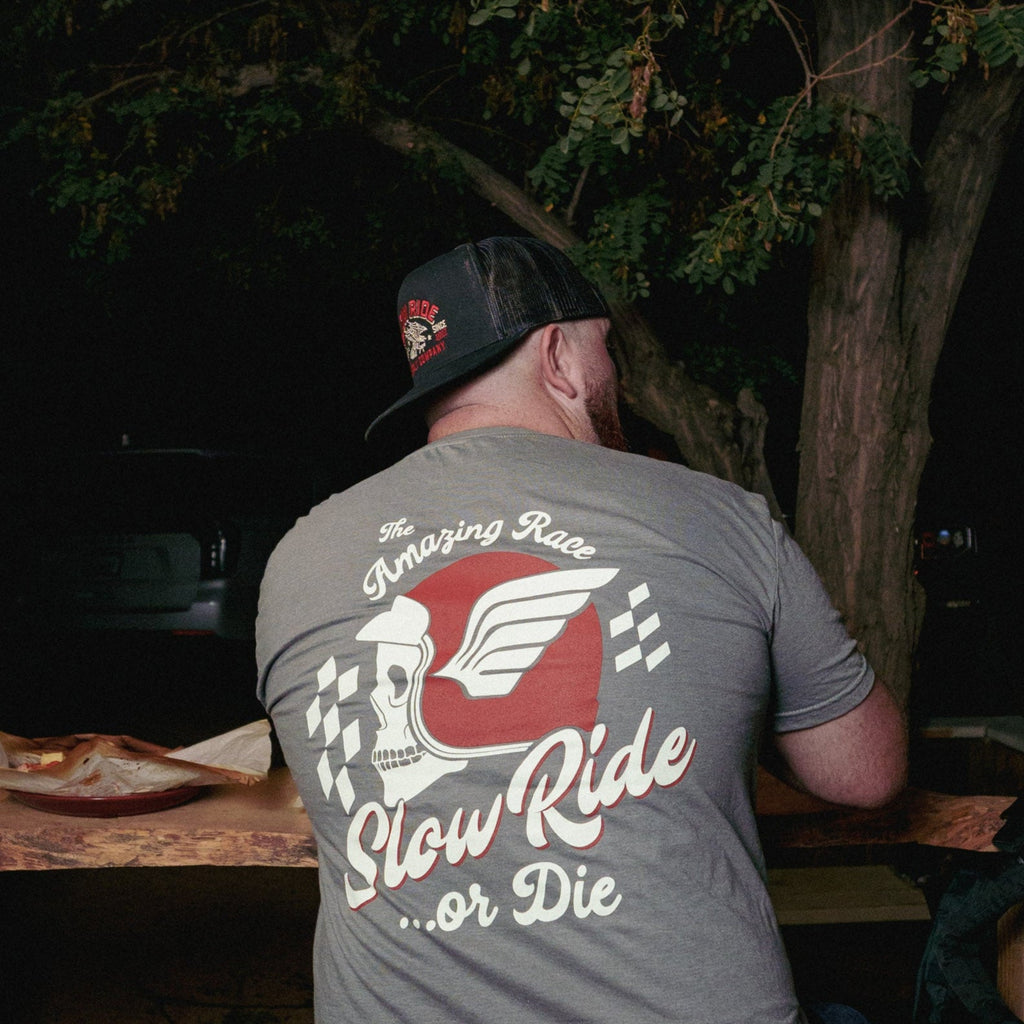 Amazing Race Tee (Grey) - Slow Ride