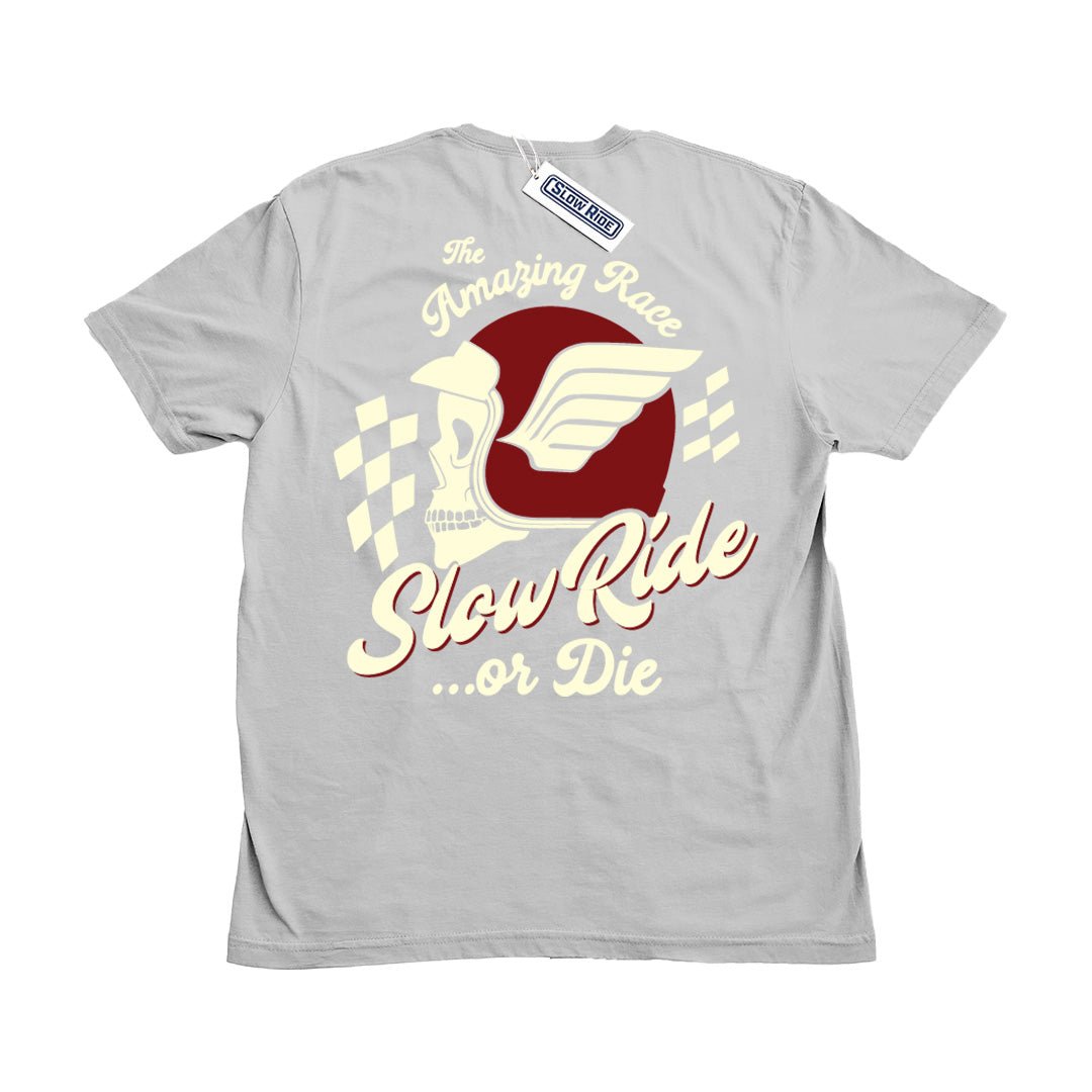 Amazing Race Tee (Grey) - Slow Ride