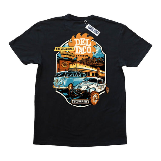 Barstow Del Taco Baja Tee (Black) - Slow Ride