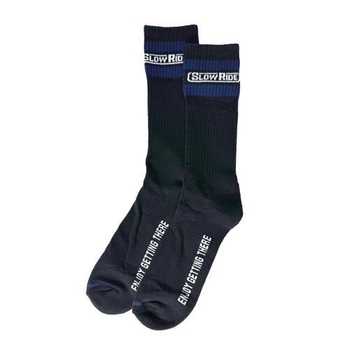 Basic Striped Sock (Black) - Slow Ride