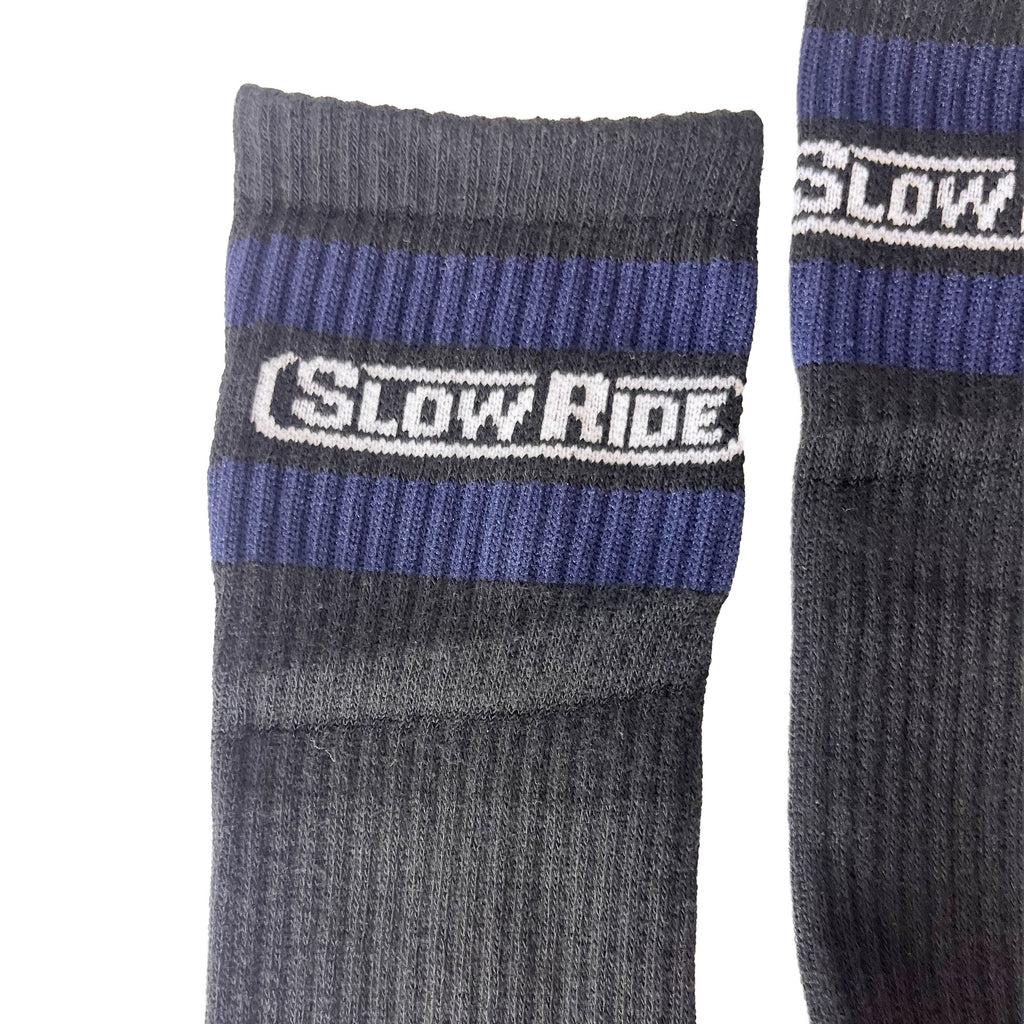 Basic Striped Sock (Black) - Slow Ride