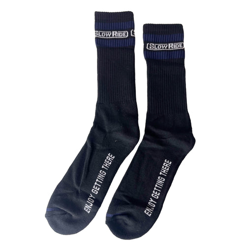 Basic Striped Sock (Black) - Slow Ride
