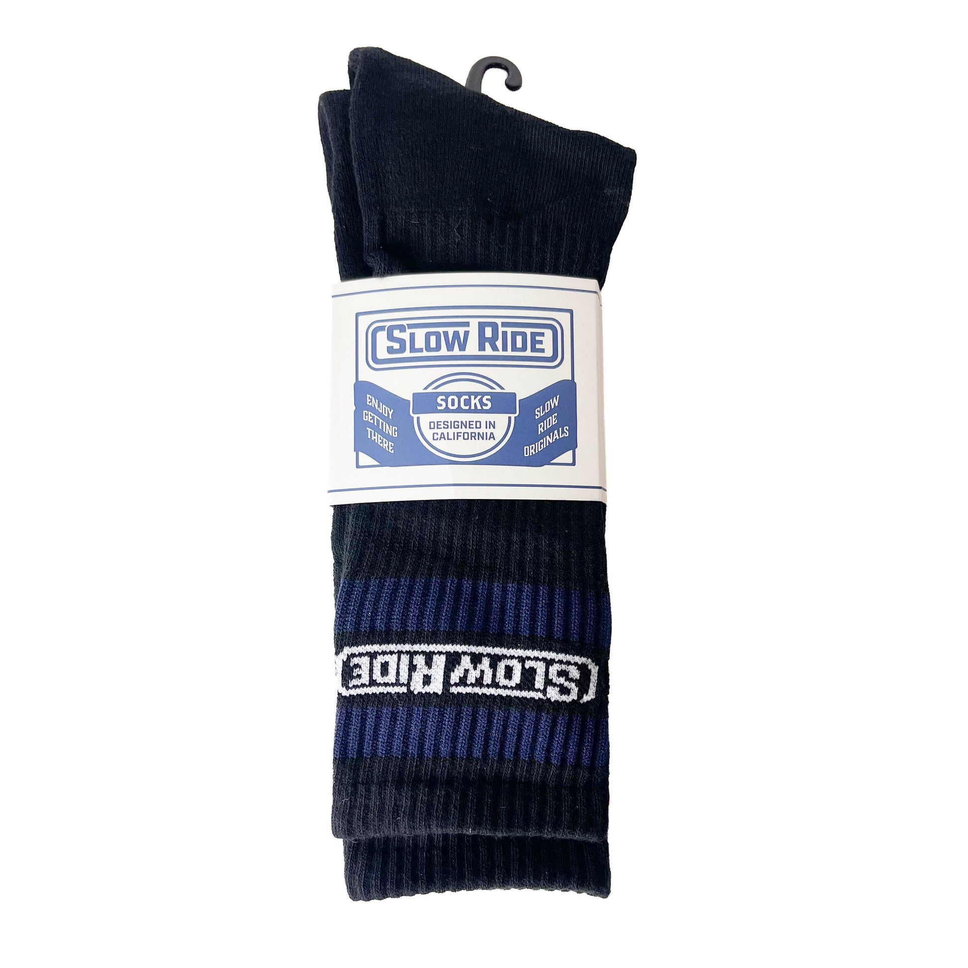 Basic Striped Sock (Black) - Slow Ride