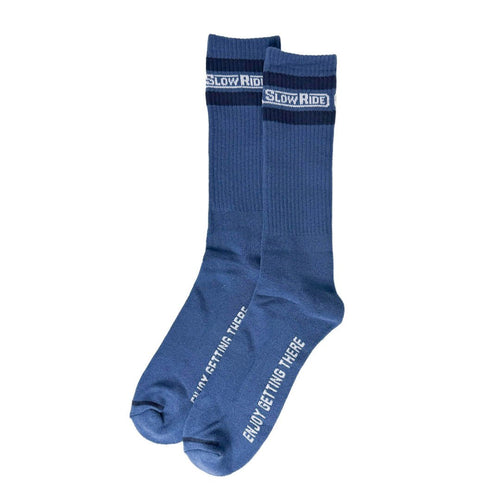 Basic Striped Sock (Blue) - Slow Ride