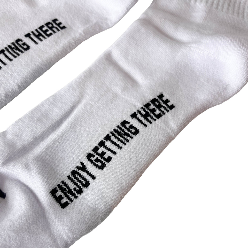 Basic Striped Sock (White) - Slow Ride