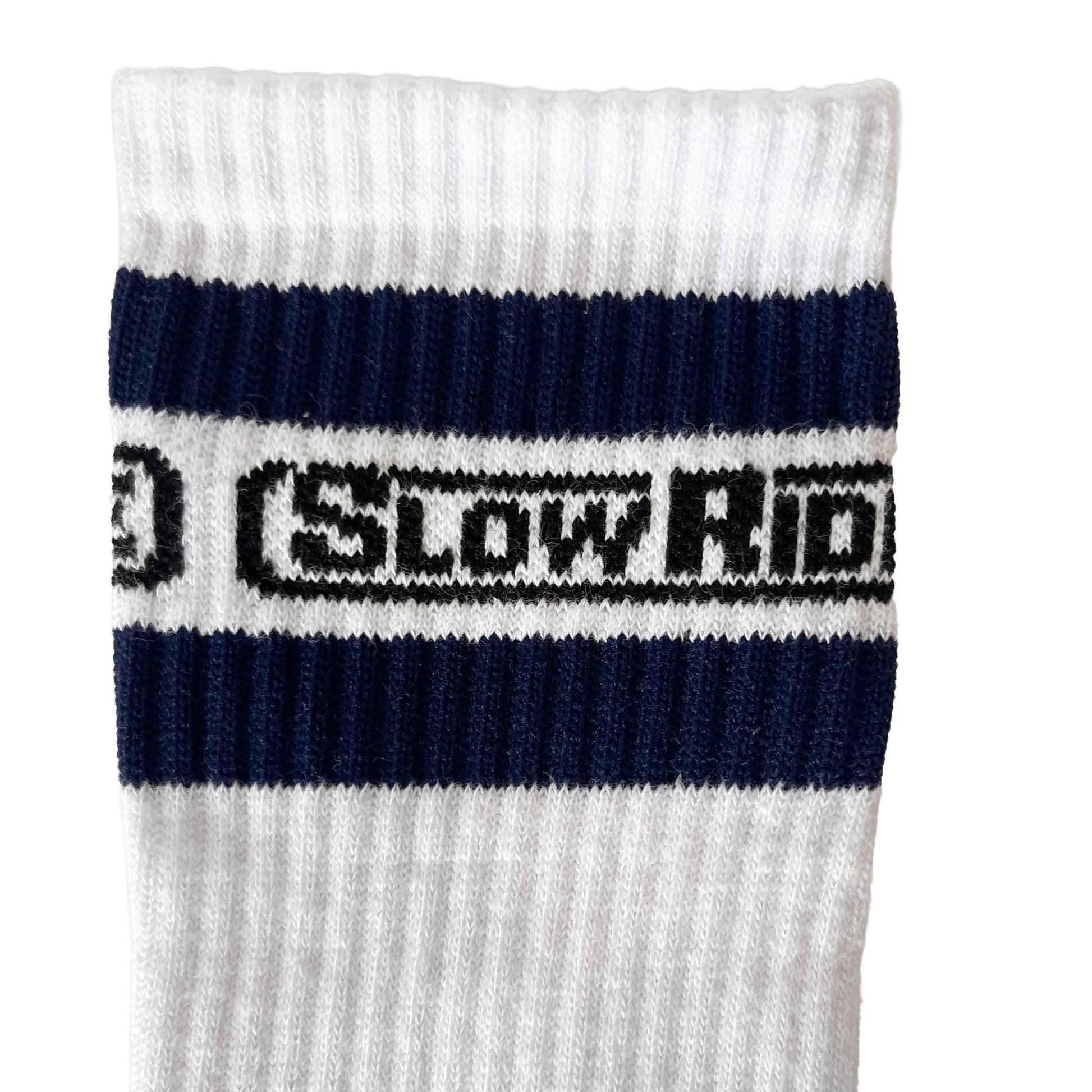 Basic Striped Sock (White) - Slow Ride