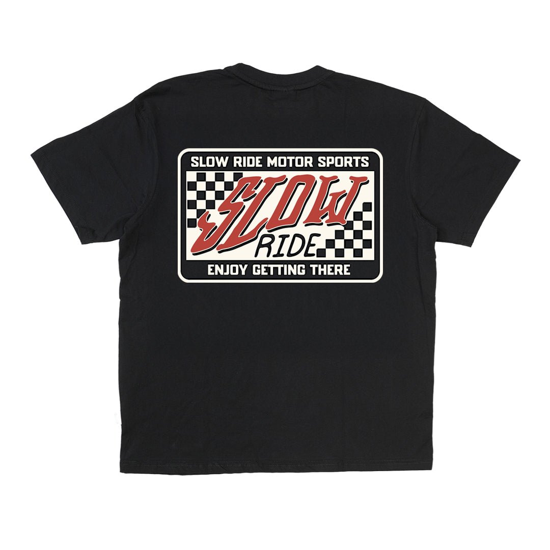 Check Patch Heavy Tee - Slow Ride