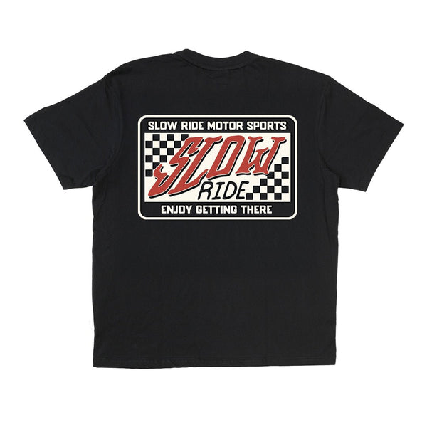 Check Patch Heavy Tee - Slow Ride