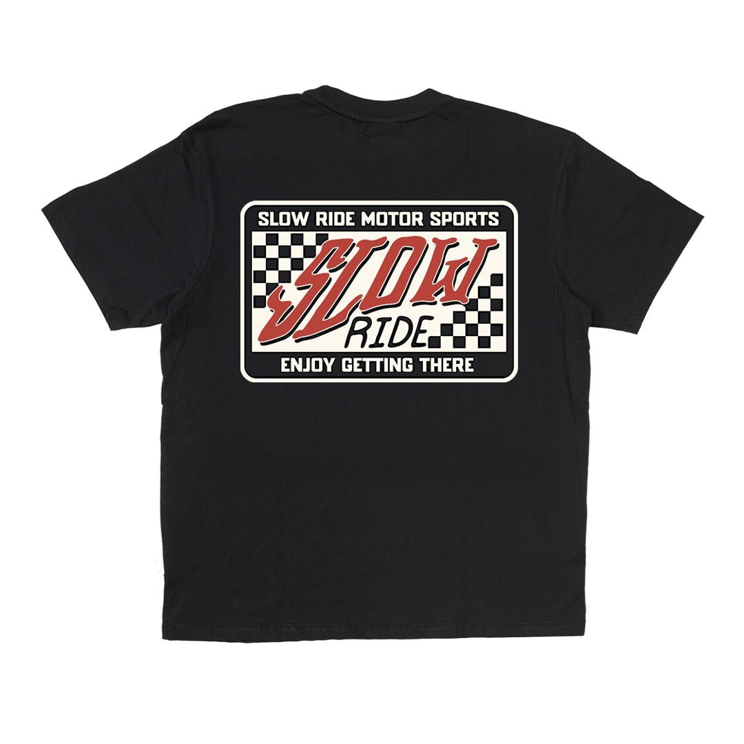 Check Patch Tee - Slow Ride