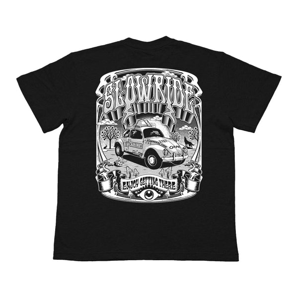 Desert Trip Heavy Weight Tee (Black/White) - Slow Ride