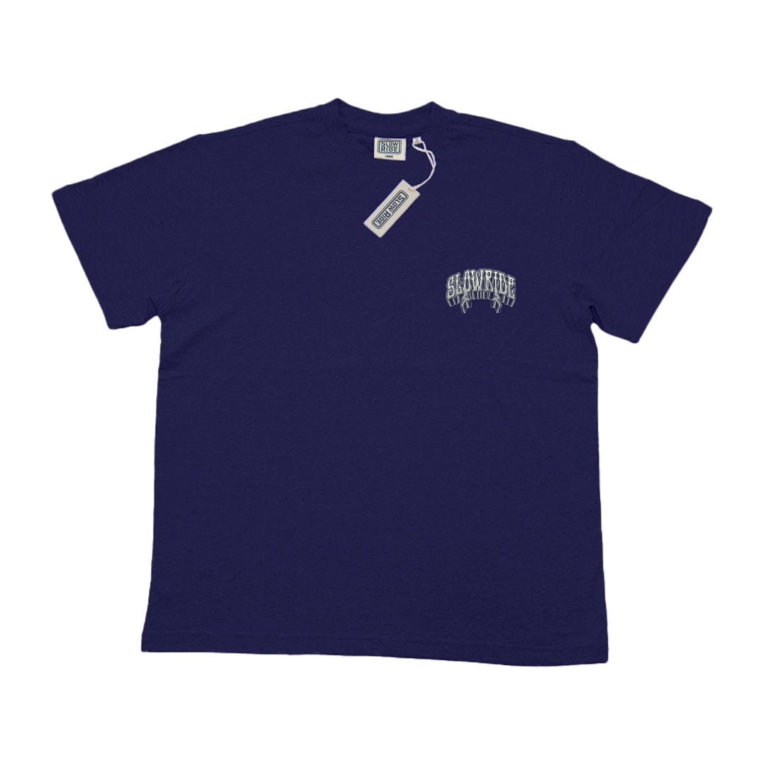 Desert Trip Heavy Weight Tee (Navy) - Slow Ride