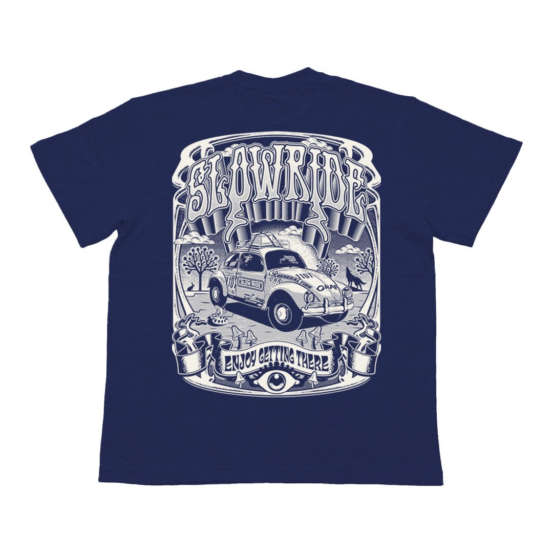 Desert Trip Heavy Weight Tee (Navy) - Slow Ride