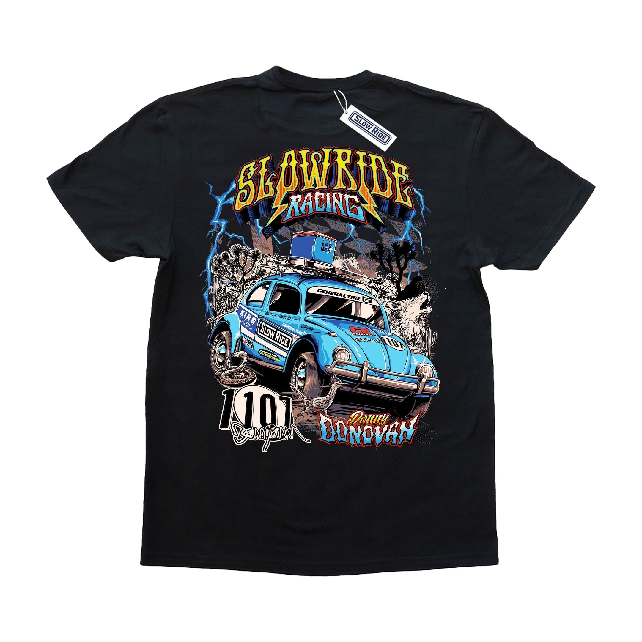 Donny Donovan 1107 Tee (Black) - Slow Ride