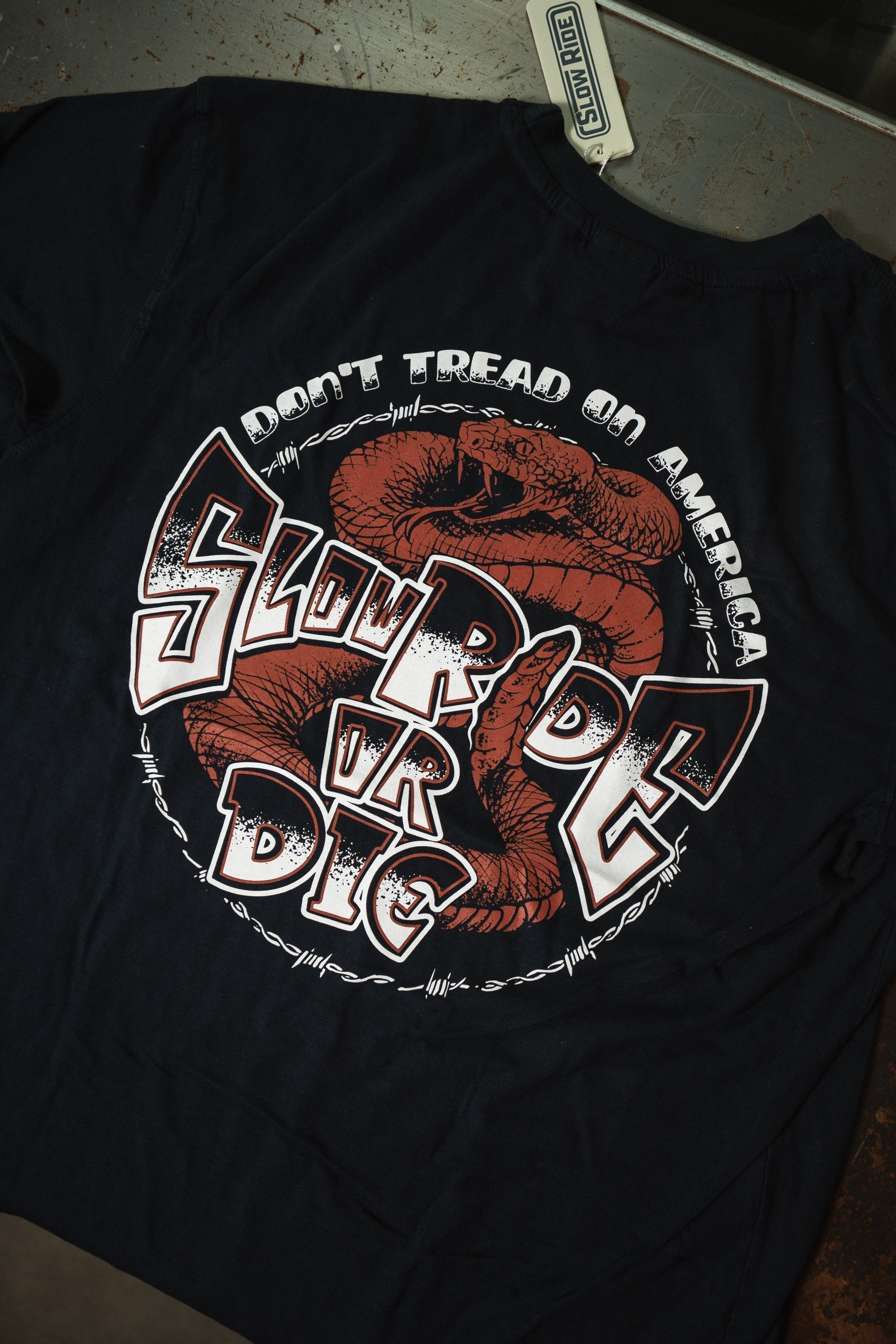 Don't Tread on America Heavy Tee - Slow Ride
